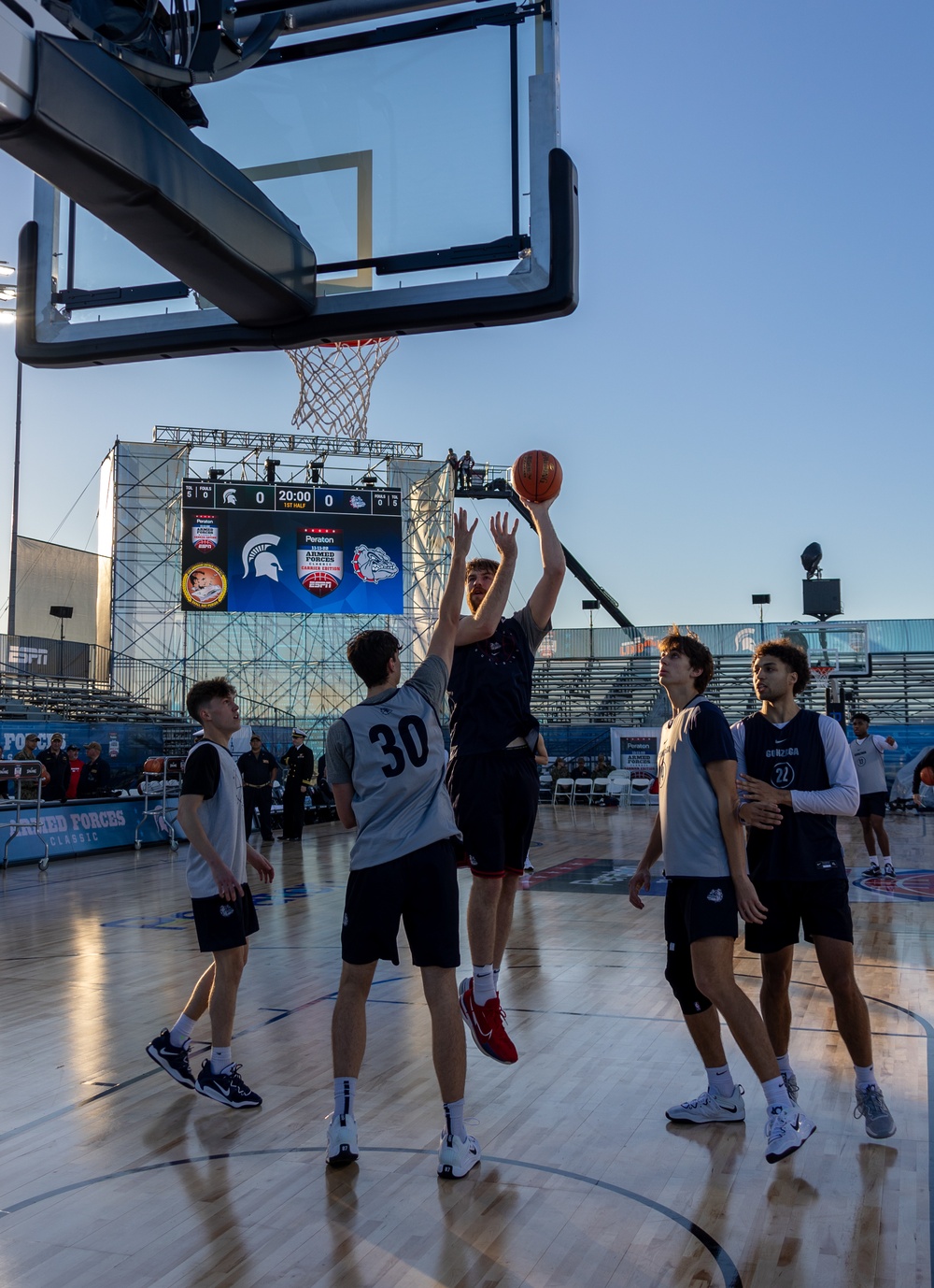 USS Abraham Lincoln hosts the 2022 ESPN Armed Forces Classic - Carrier Edition