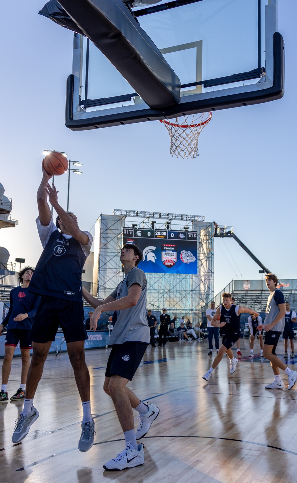 USS Abraham Lincoln hosts the 2022 ESPN Armed Forces Classic - Carrier Edition