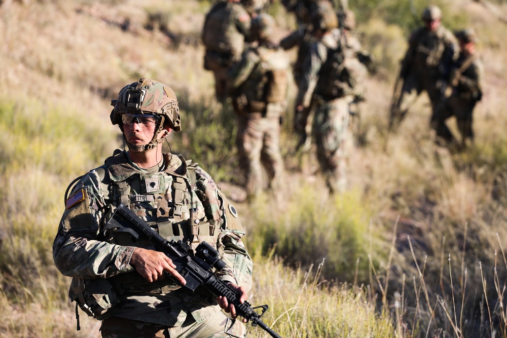 37th Infantry Brigade Combat Team Soldiers conduct live-fire training exercise