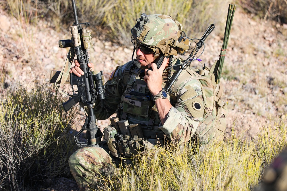 37th Infantry Brigade Combat Team Soldiers conduct live-fire training exercise