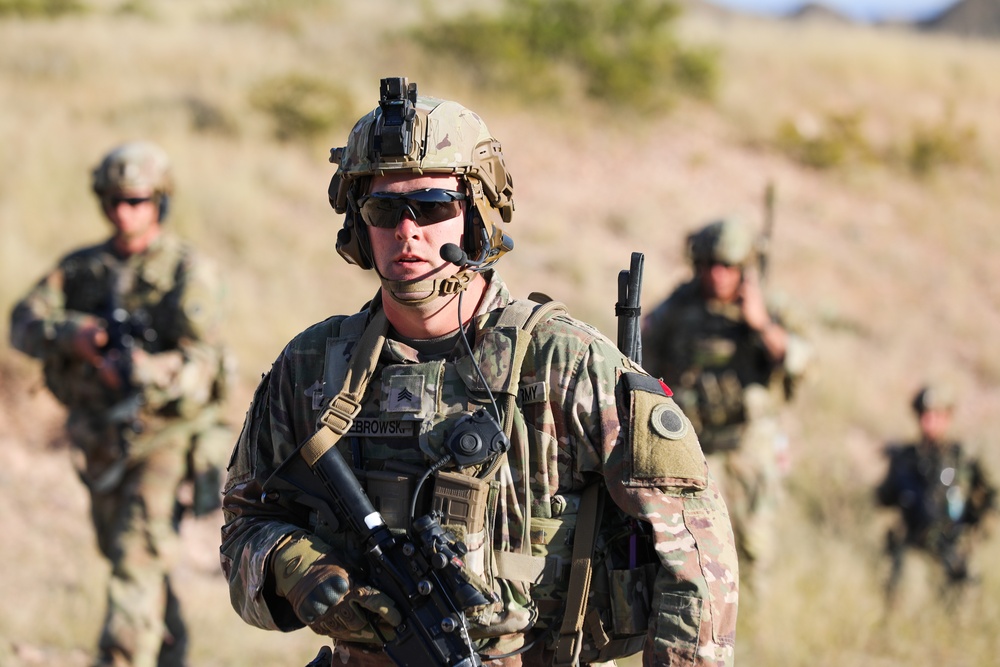 37th Infantry Brigade Combat Team Soldiers conduct live-fire training exercise