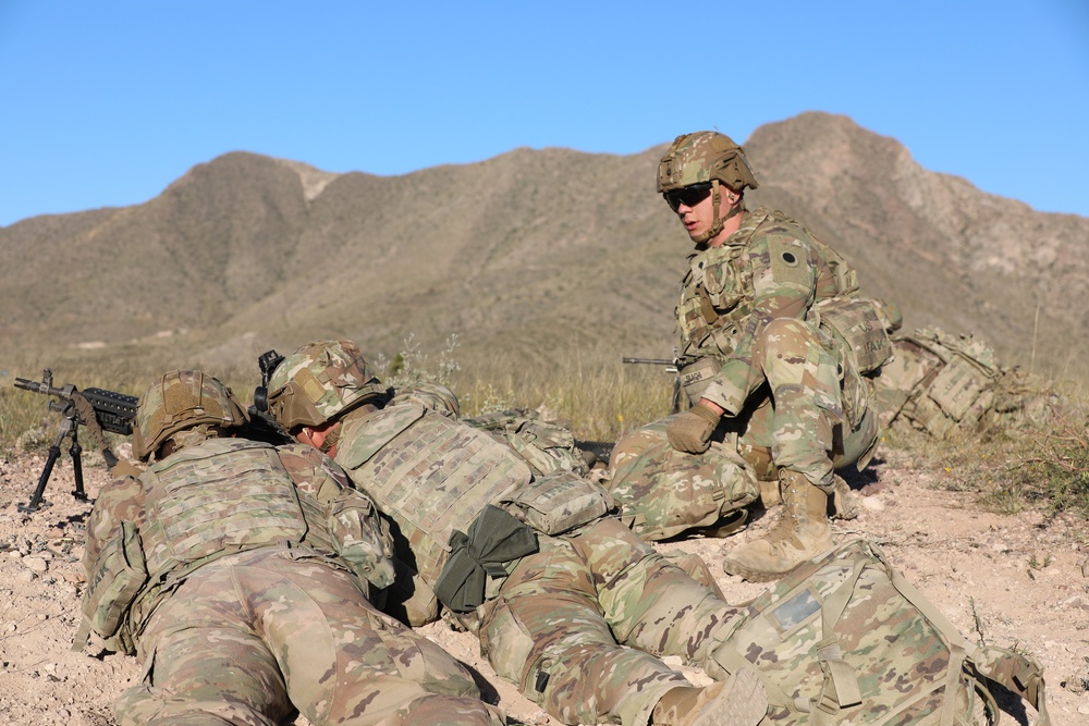 37th Infantry Brigade Combat Team Soldiers conduct live-fire training exercise