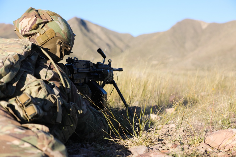 37th Infantry Brigade Combat Team Soldiers conduct live-fire training exercise