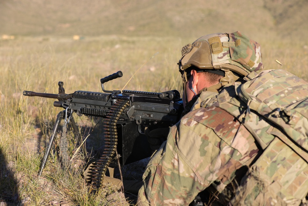 37th Infantry Brigade Combat Team Soldiers conduct live-fire training exercise