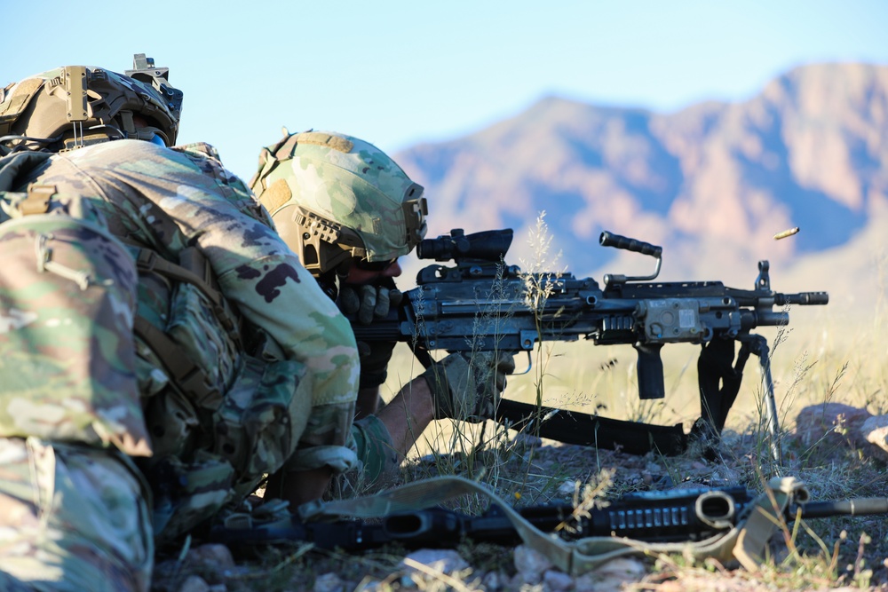 37th Infantry Brigade Combat Team Soldiers conduct live-fire training exercise