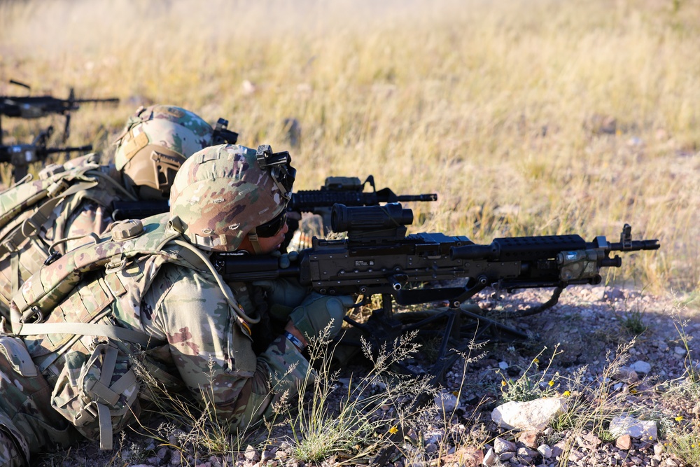 37th Infantry Brigade Combat Team Soldiers conduct live-fire training exercise