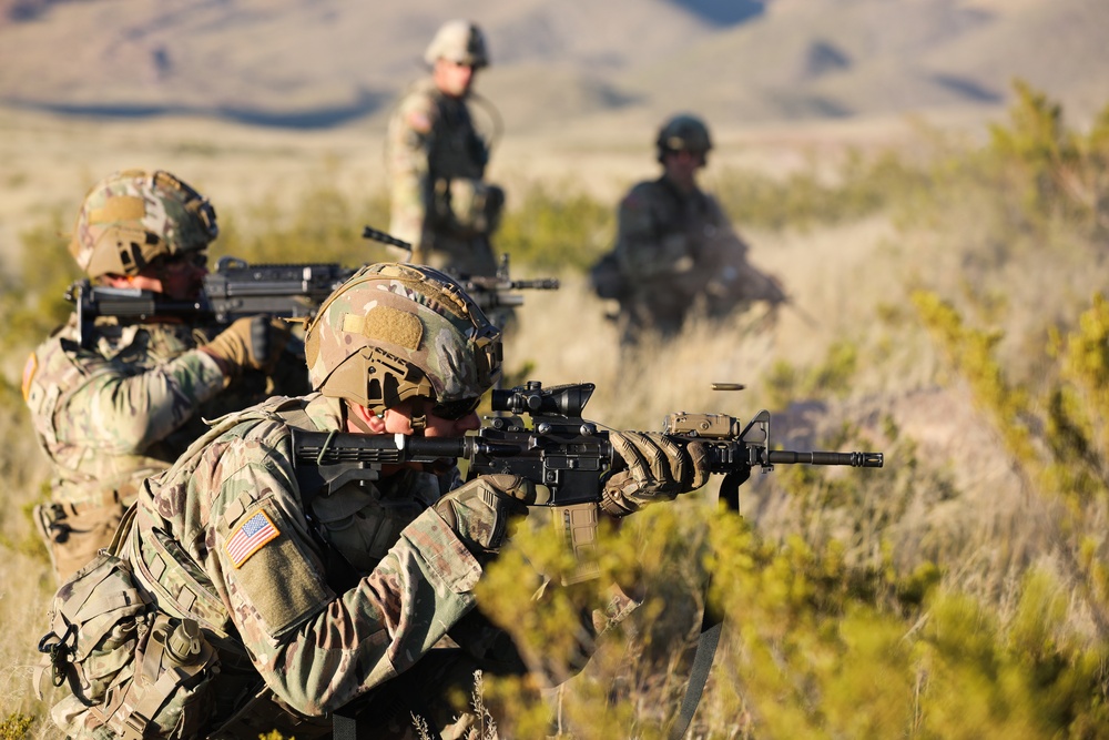 37th Infantry Brigade Combat Team Soldiers conduct live-fire training exercise