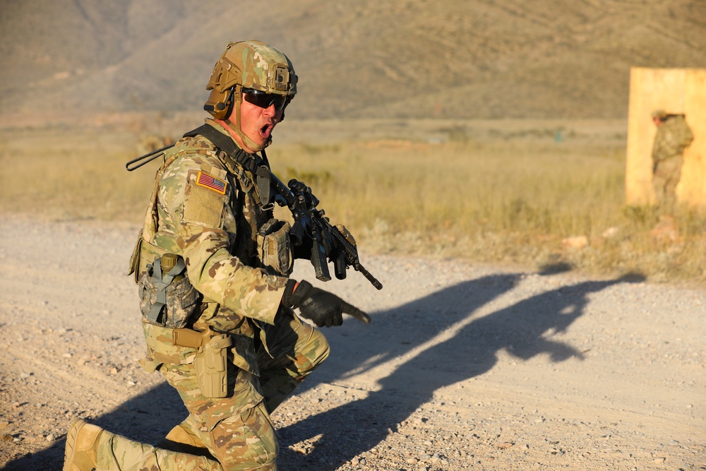 37th Infantry Brigade Combat Team Soldiers conduct live-fire training exercise