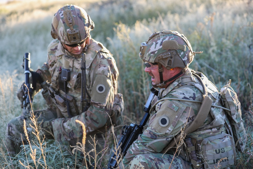 37th Infantry Brigade Combat Team Soldiers conduct live-fire training exercise