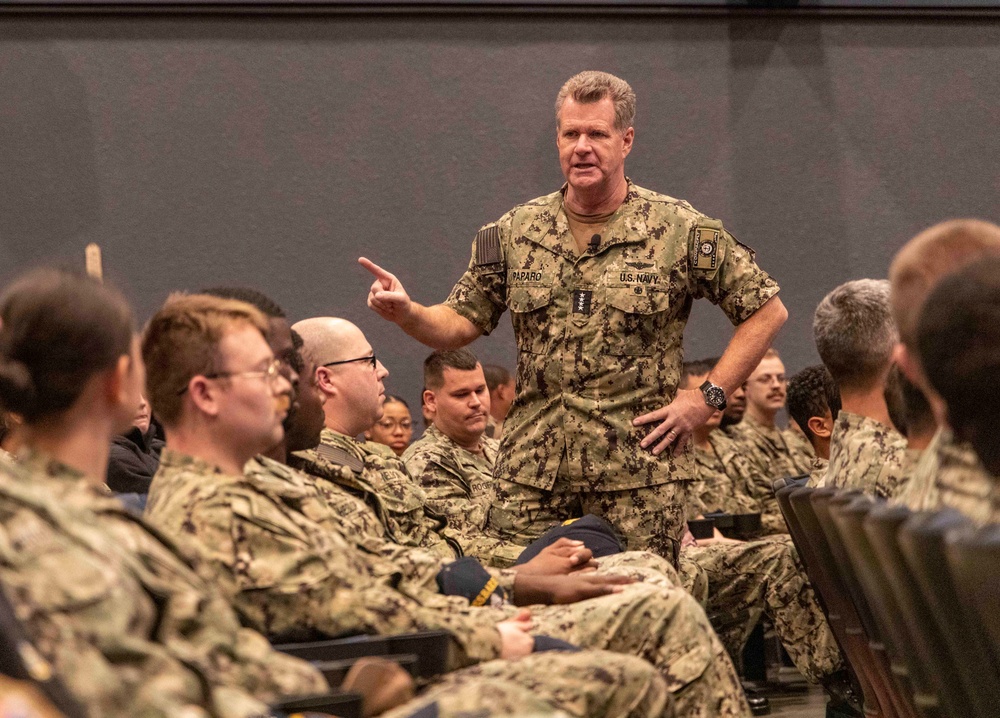 U.S. Pacific Fleet All Hands Call with FDNF Sailors