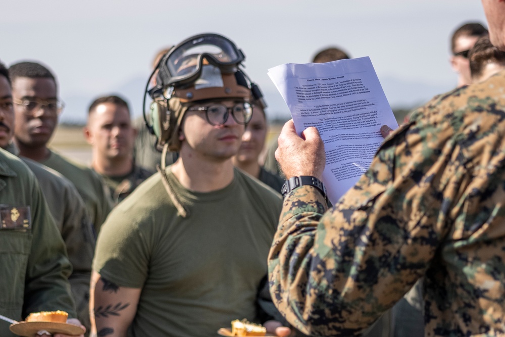 KEEN SWORD 23 | VMM-265 CELEBRATES THE 247TH U.S. MARINE CORPS BIRTHDAY