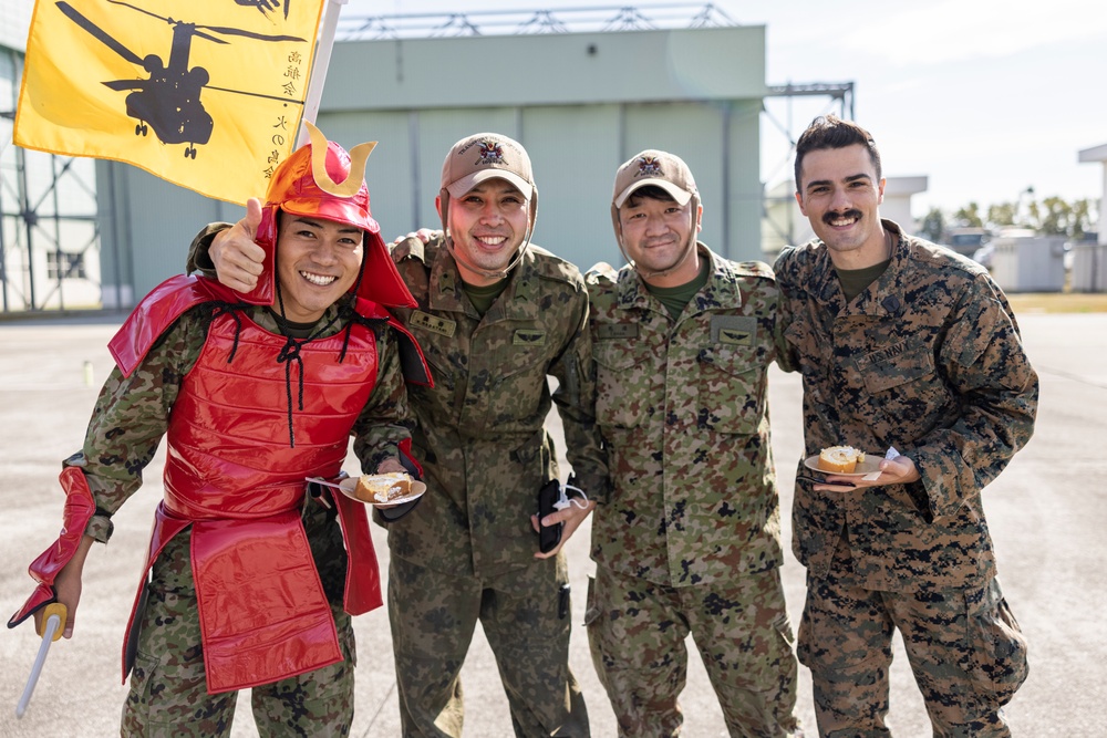 KEEN SWORD 23 | VMM-265 CELEBRATES THE 247TH U.S. MARINE CORPS BIRTHDAY