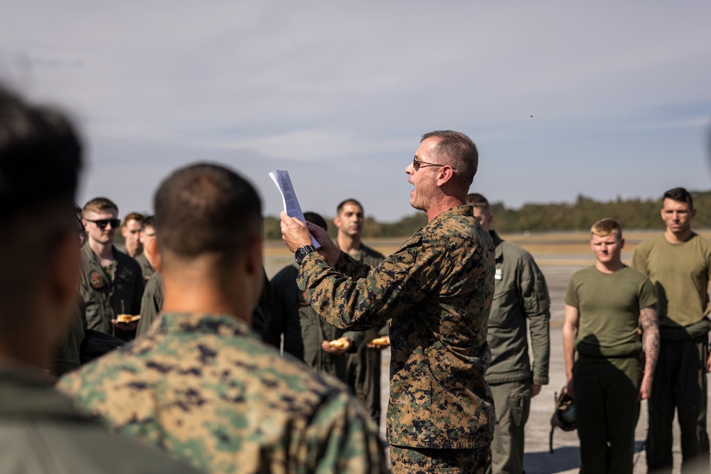 KEEN SWORD 23 | VMM-265 CELEBRATES THE 247TH U.S. MARINE CORPS BIRTHDAY