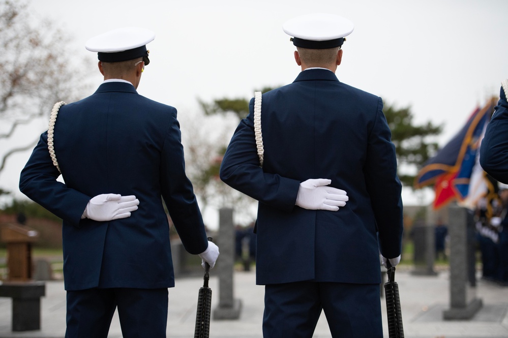 Coast Guard Training Center Cape May Honors Veterans Through On-Base Wreath-Laying Ceremony