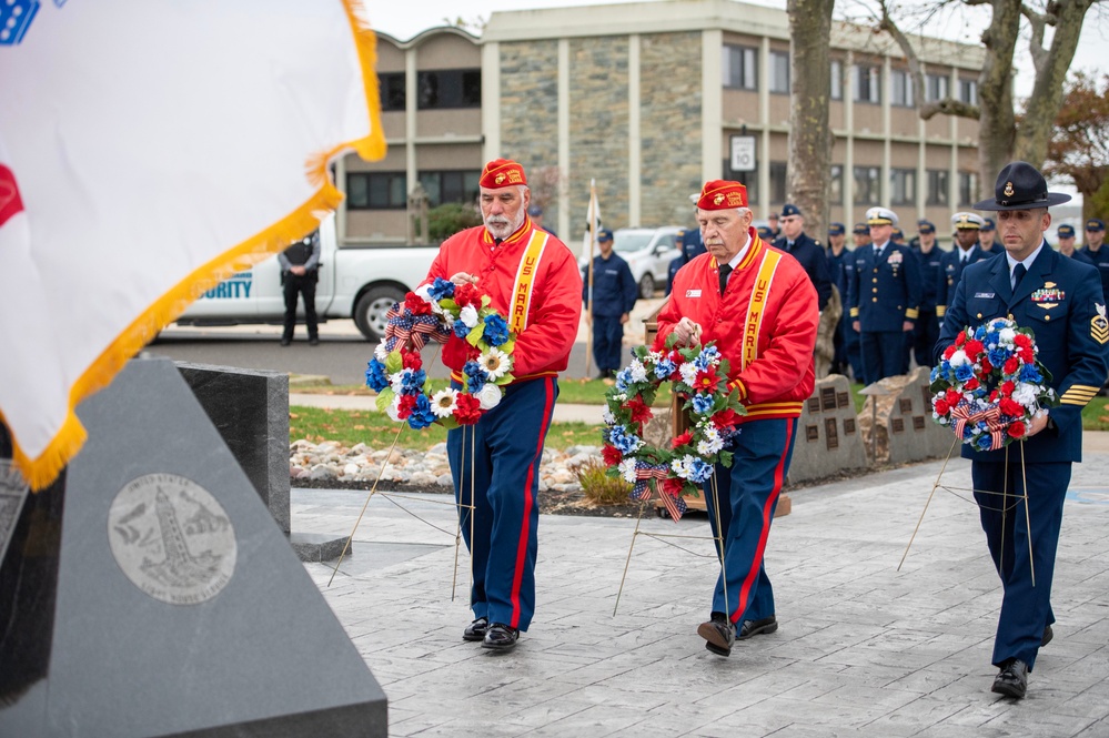 Coast Guard Training Center Cape May Honors Veterans Through On-Base Wreath-Laying Ceremony