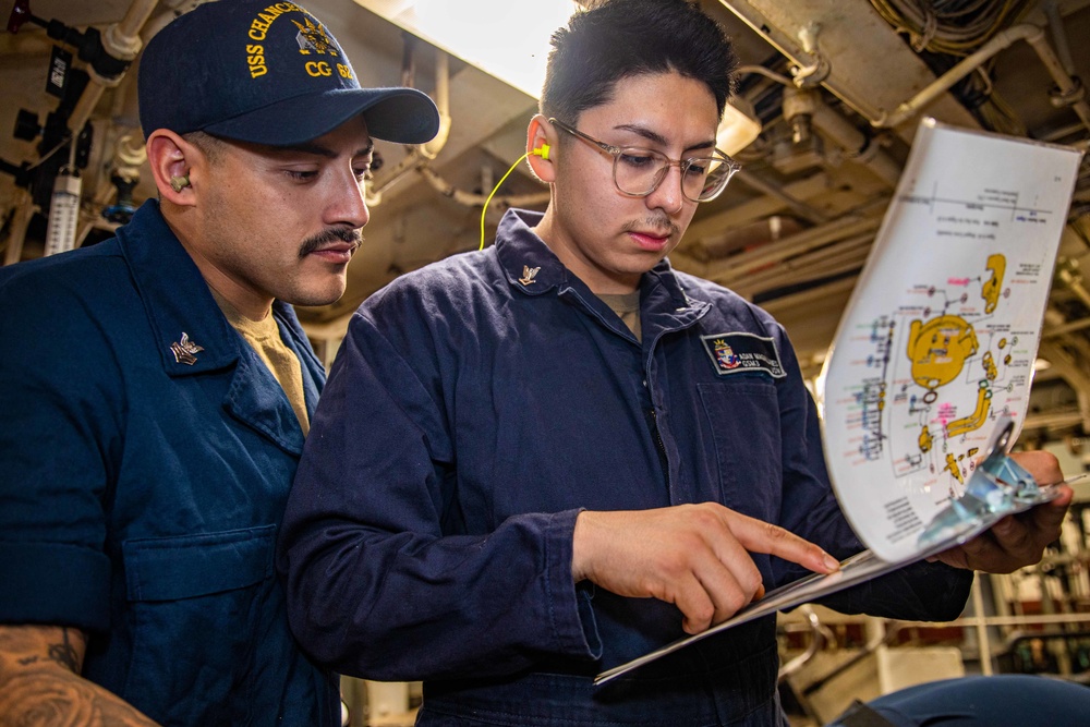 DVIDS - Images - USS Chancellorsville Conducts Routine Engineering ...