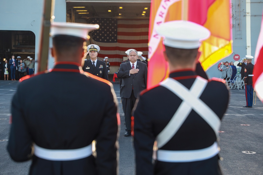 Secretary of the Navy participates in Marine Corps birthday celebration