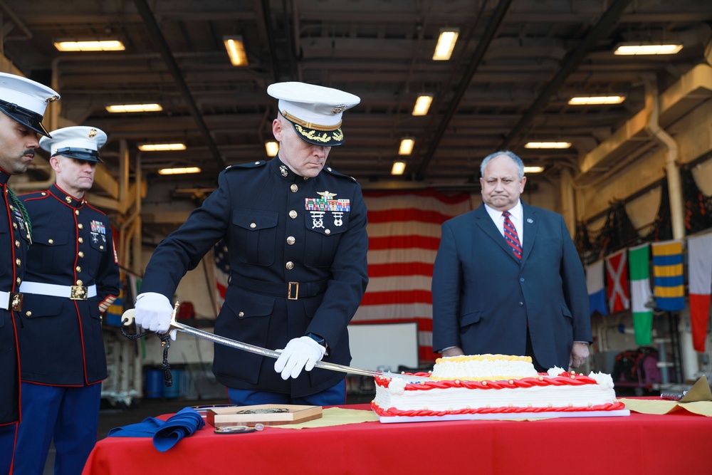 Secretary of the Navy takes part in Marine Corps birthday celebration