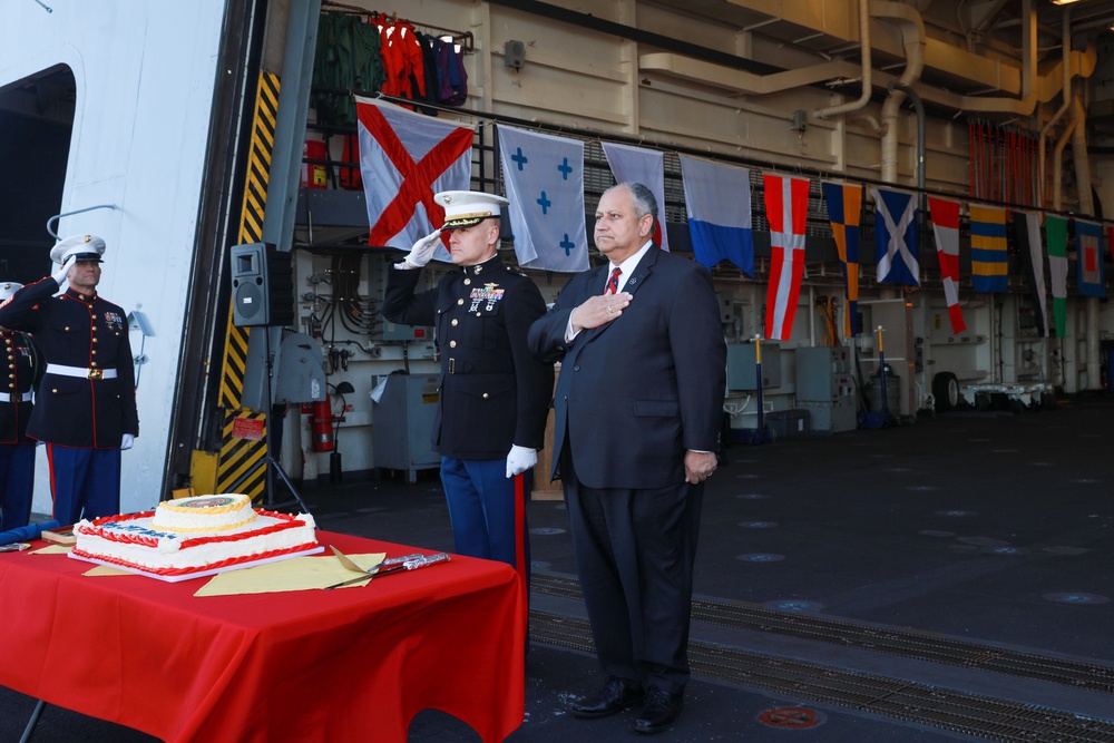 Secretary of the Navy takes part in Marine Corps birthday celebration