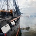 USS Constitution conducted a 21-gun salute in honor of Veteran's Day