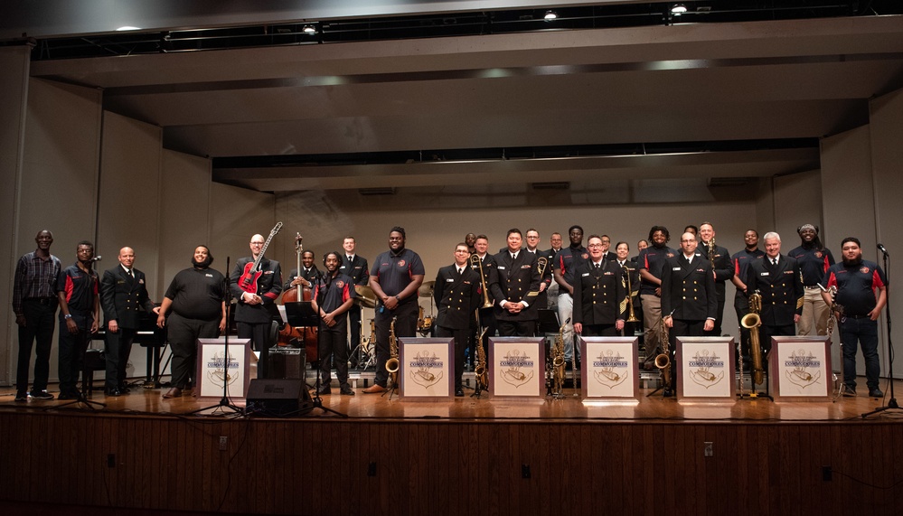 The U.S. Navy Band Commodores perform at Prairie View A&amp;M University.