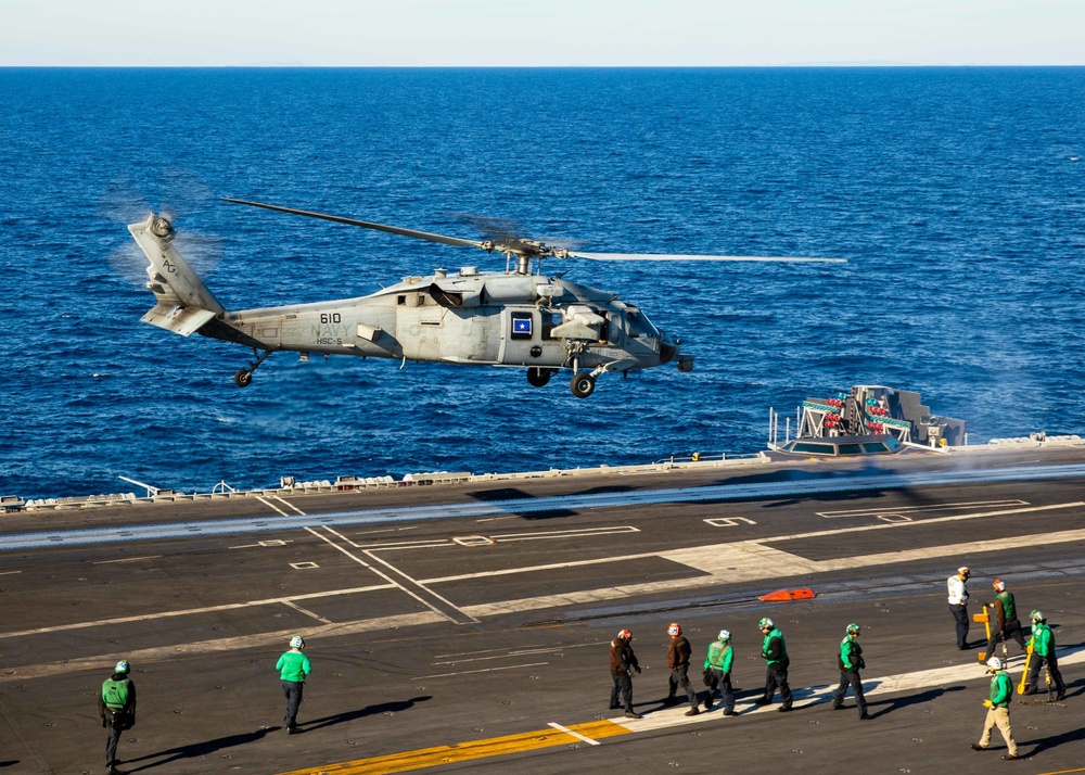 Daily operations aboard USS George H.W. Bush (CVN 77)