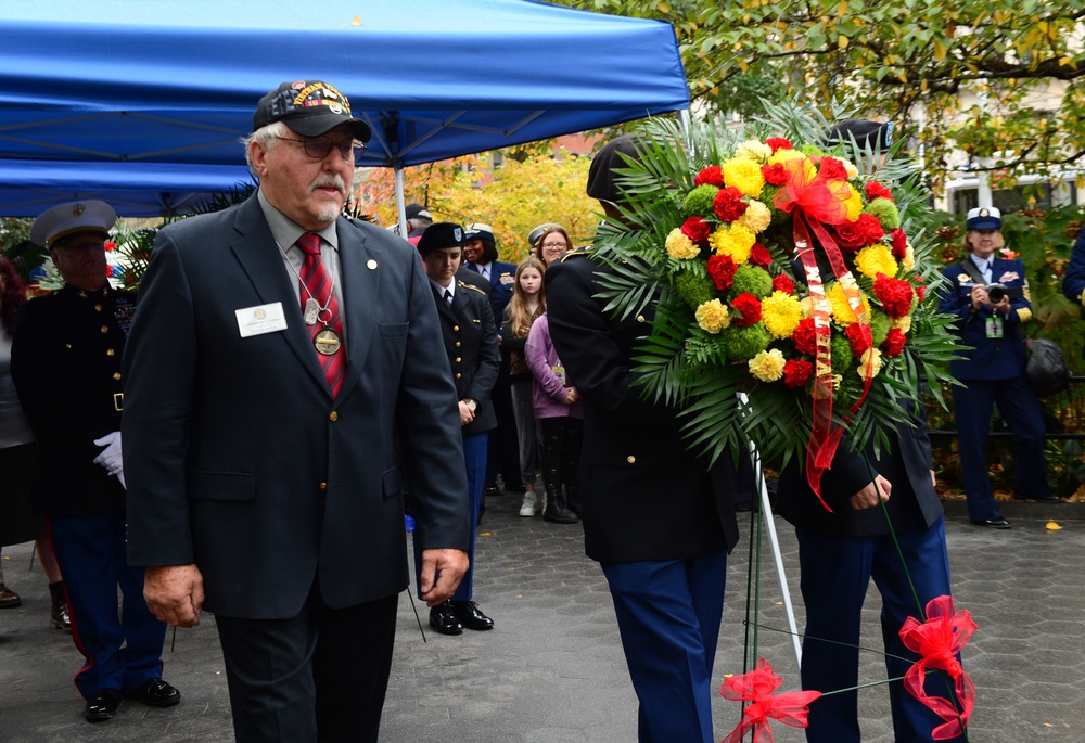 Veterans Day wreath laying ceremony