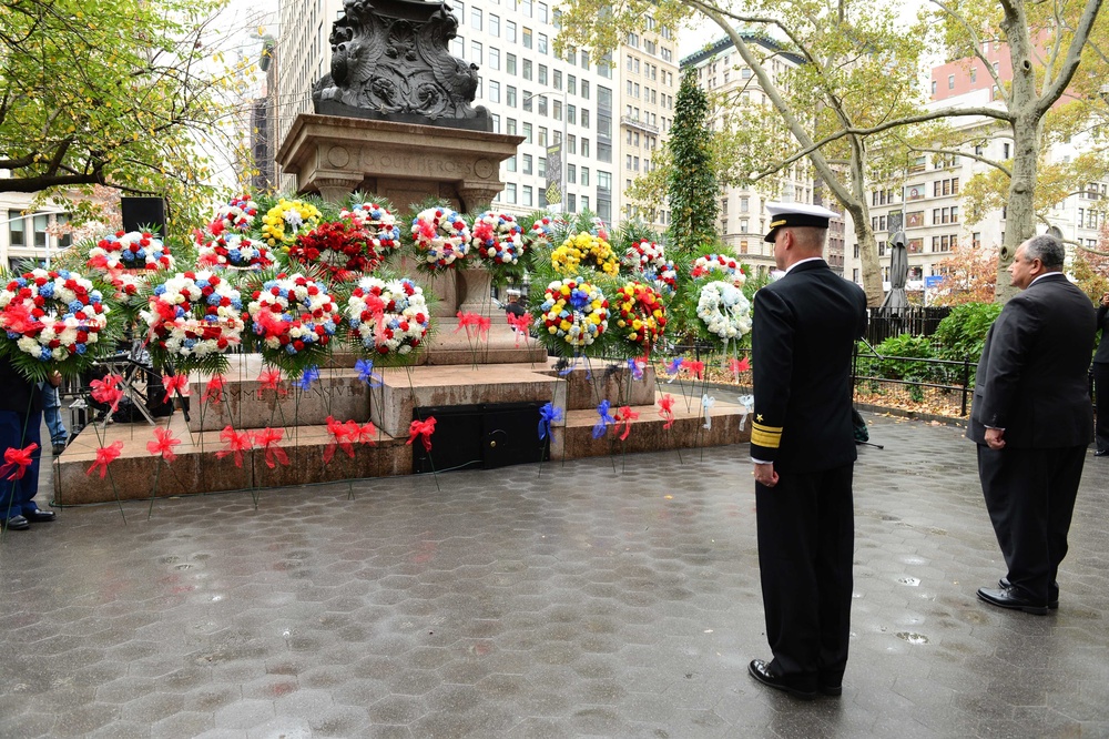 Veterans Day wreath laying ceremony