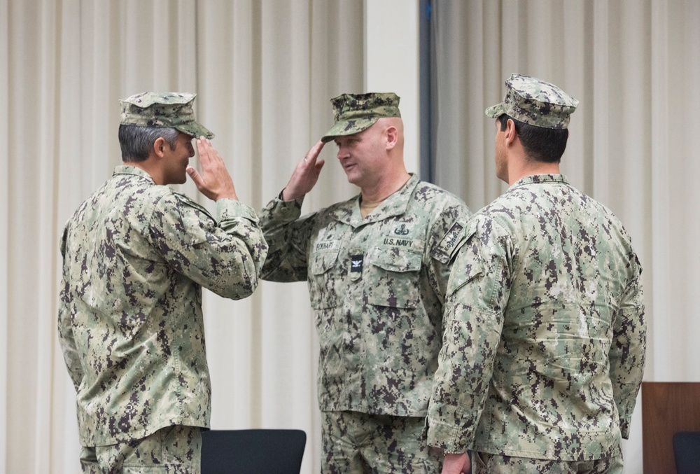 Navy Explosive Ordnance Disposal Mobile Unit (EODMU) Two Holds Change of Command Ceremony