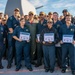 Rear Adm. Dennis Velez Visits USS Leyte Gulf (CG 55)