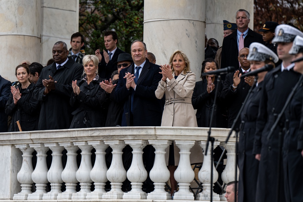 SECDEF Attends Annual National Veterans Day Observance Ceremony at Arlington National Cemetery