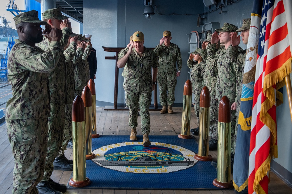 Commander Pacific Fleet Visits USS Blue Ridge