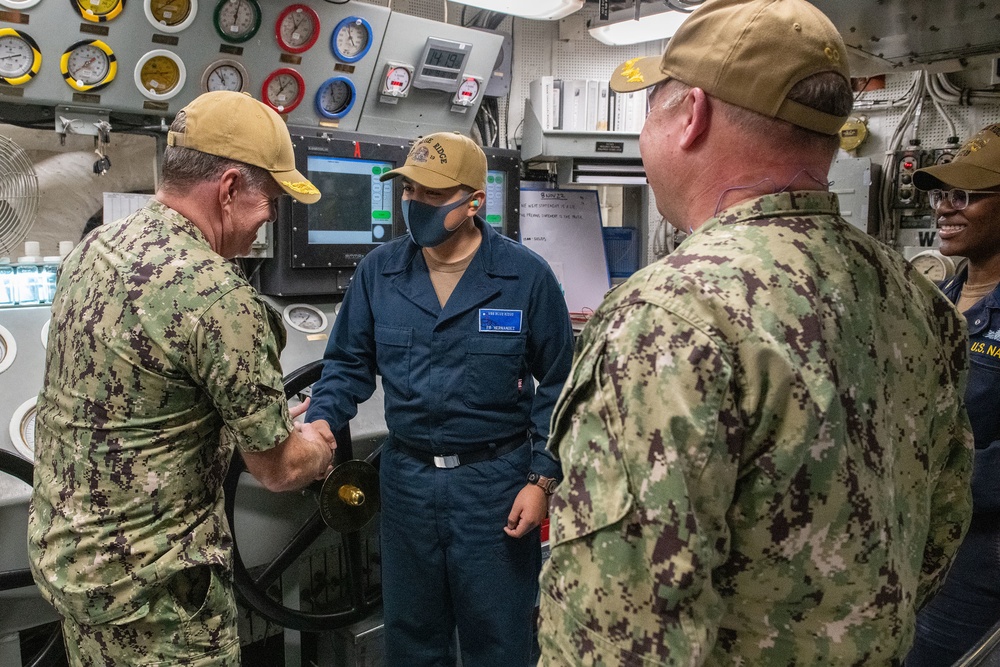 Commander Pacific Fleet Visits USS Blue Ridge