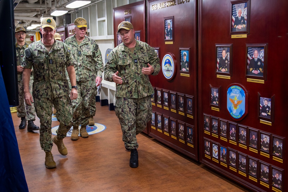 Commander Pacific Fleet Visits USS Blue Ridge