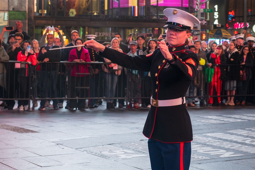 Marine Birthday honored in NYC for Veterans Day
