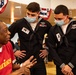 Sailors and Marines visit veterans at the New York Veterans Home