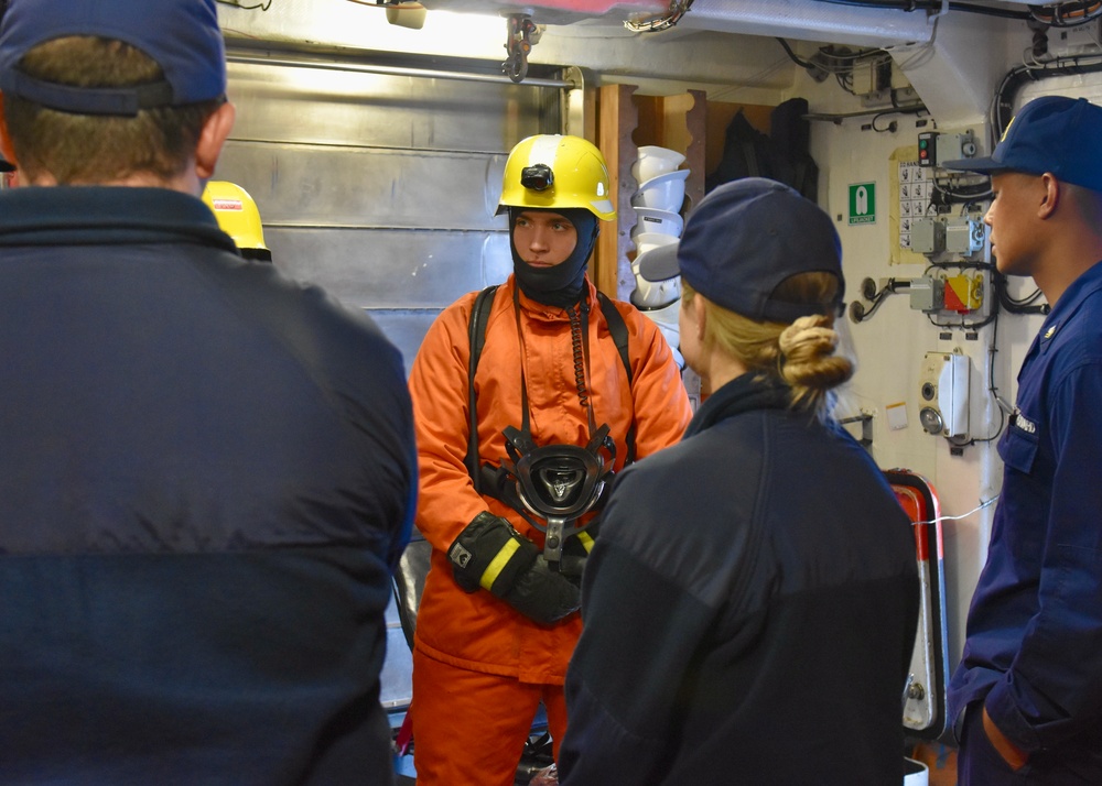 USCGC Hamilton conducts at sea engagements with Estonia while in the Baltic Sea