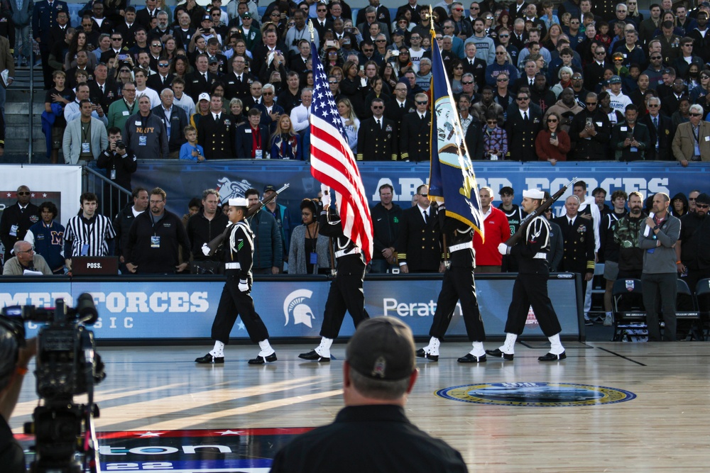 USS Abraham Lincoln hosts 2022 ESPN Armed Forces Classic-Carrier Edition