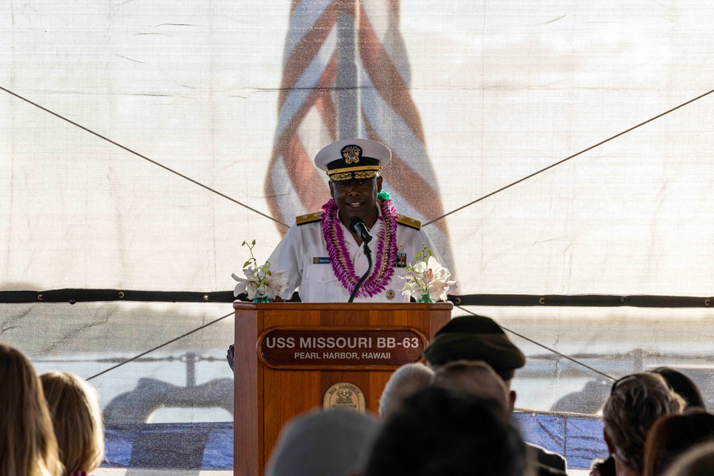 USS Missouri Memorial Association Hosts Veteran's Day Sunset Ceremony