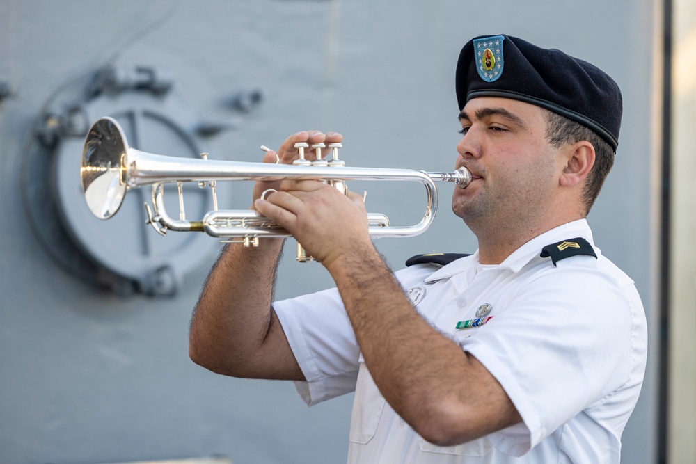 USS Missouri Memorial Association Hosts Veteran's Day Sunset Ceremony