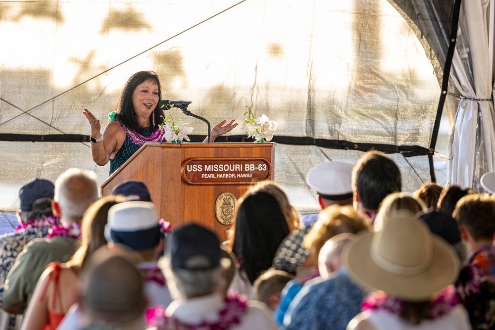 USS Missouri Memorial Association Hosts Veteran's Day Sunset Ceremony