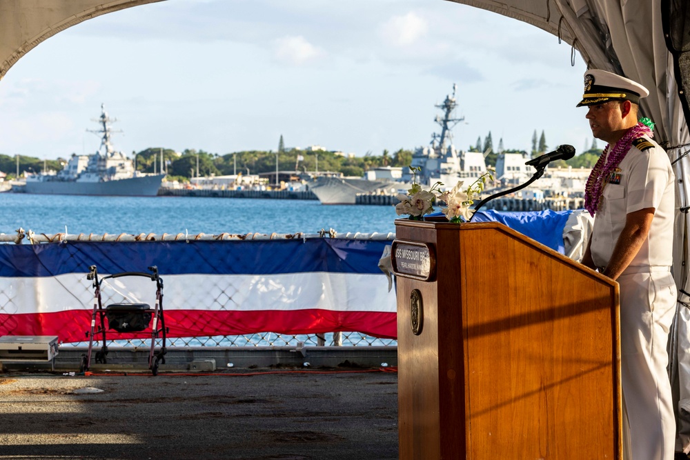 USS Missouri Memorial Association Hosts Veteran's Day Sunset Ceremony