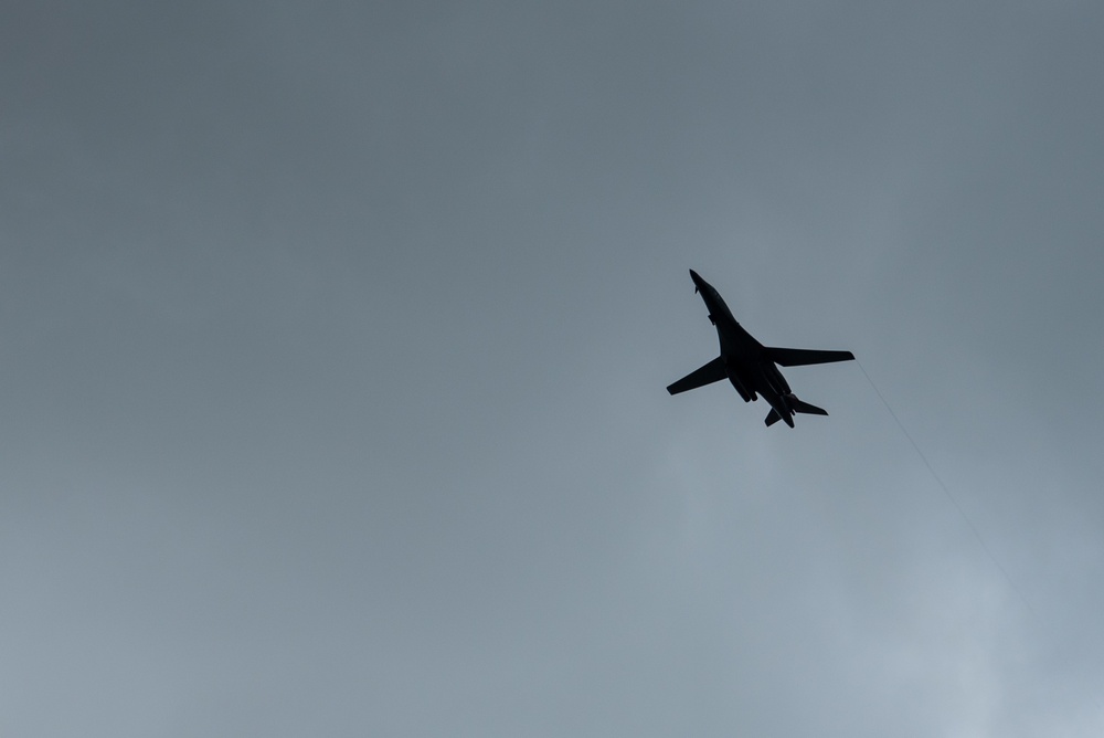 Ellsworth B-1s perform Veterans Day flyover in Guam