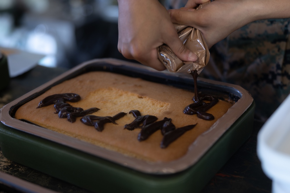 Keen Sword 23: U.S. Marines conduct a cake cutting ceremony for 247th Marine Corps Birthday