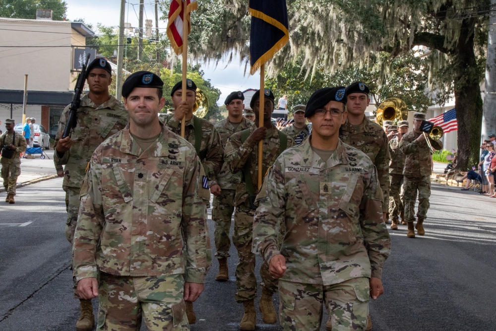 3rd Combat Aviation Brigade Marches in Veterans Day Parade