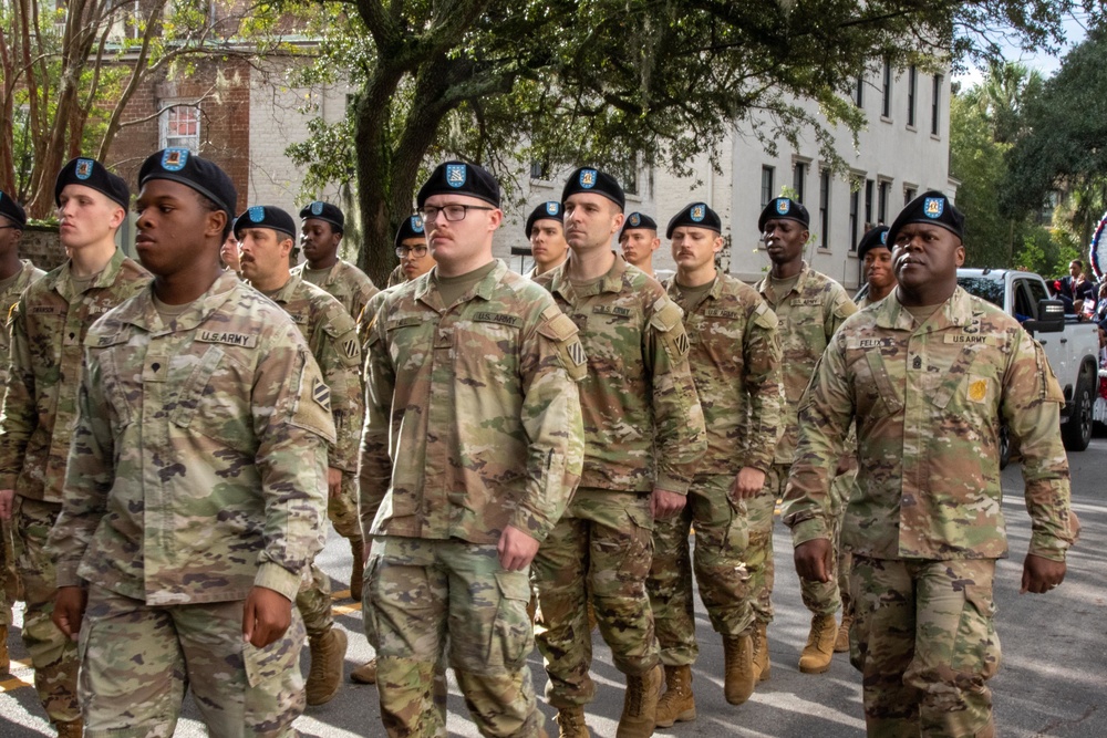 3rd Combat Aviation Brigade Marches in Veterans Day Parade