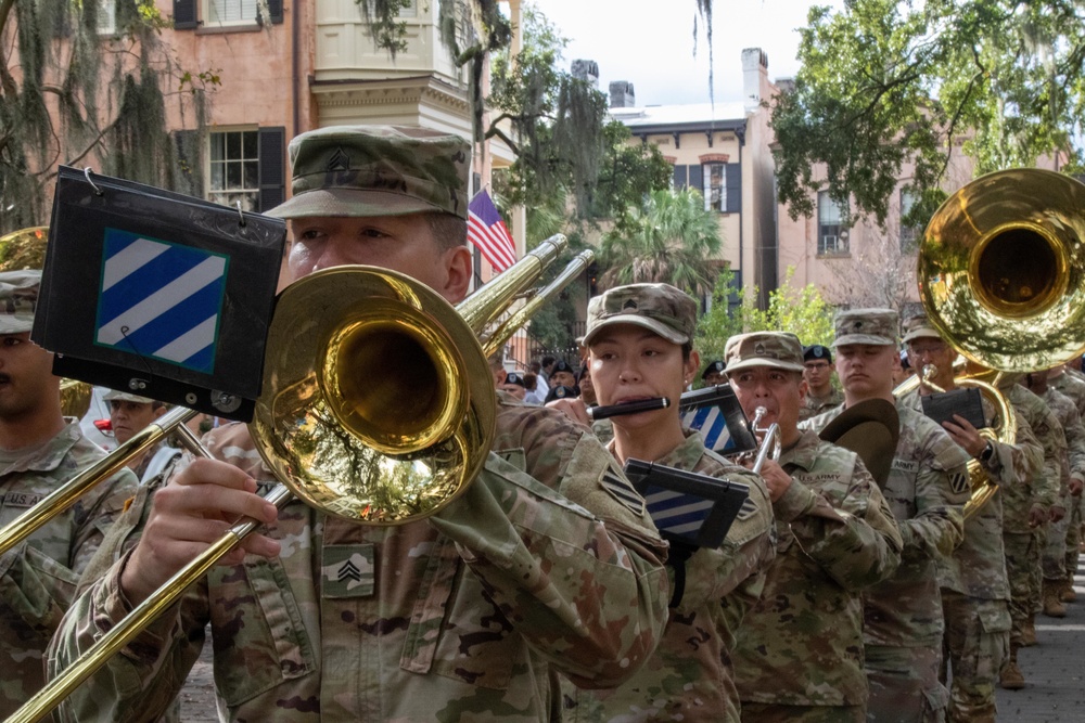 3rd Combat Aviation Brigade Marches in Veterans Day Parade