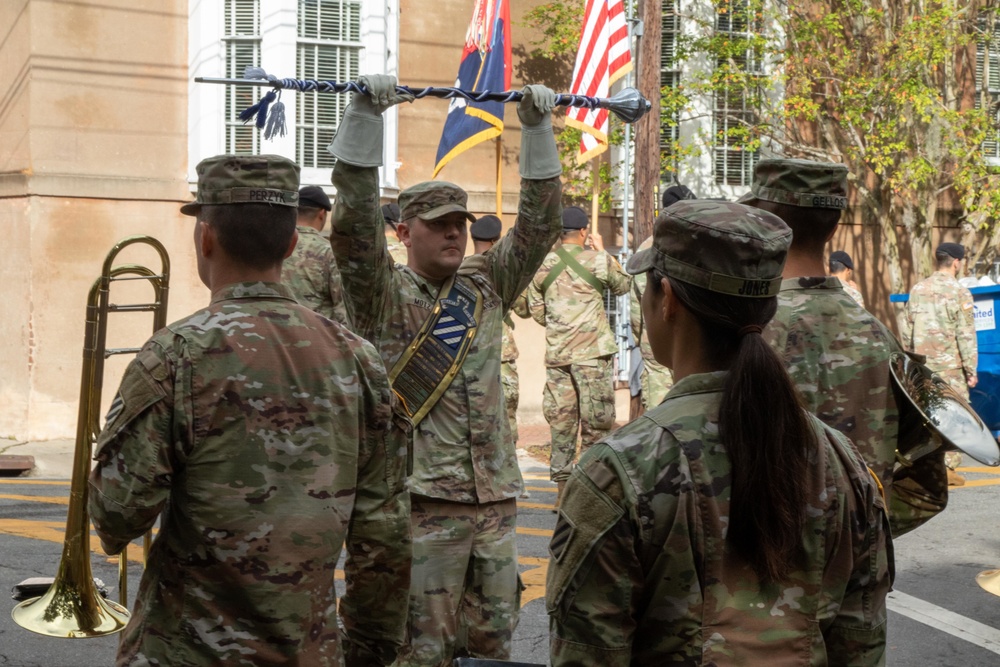 3rd Combat Aviation Brigade Marches in Veterans Day Parade