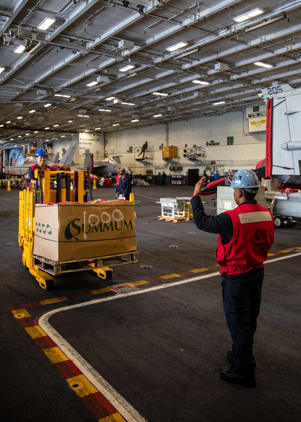 Daily operations aboard USS George H.W. Bush (CVN 77)