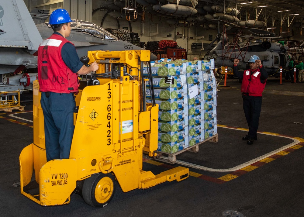 Daily operations aboard USS George H.W. Bush (CVN 77)